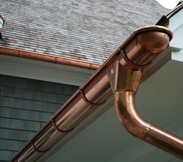 copper gutter