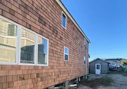 cedar siding replacement