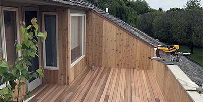 Cedar Decking Replacement